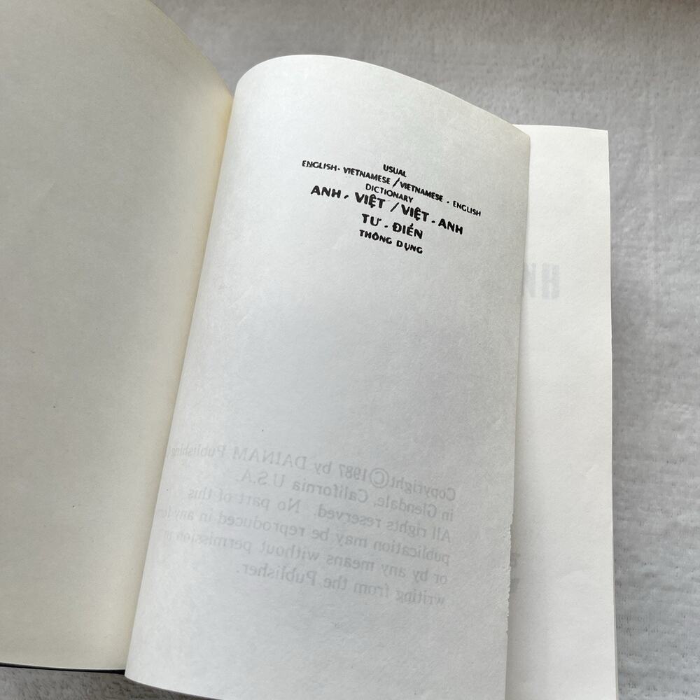 Vietnamese English Dictionary Nguyen Van Khon Anh Viet Viet-Anh Usual 1987 - Picture 6 of 11